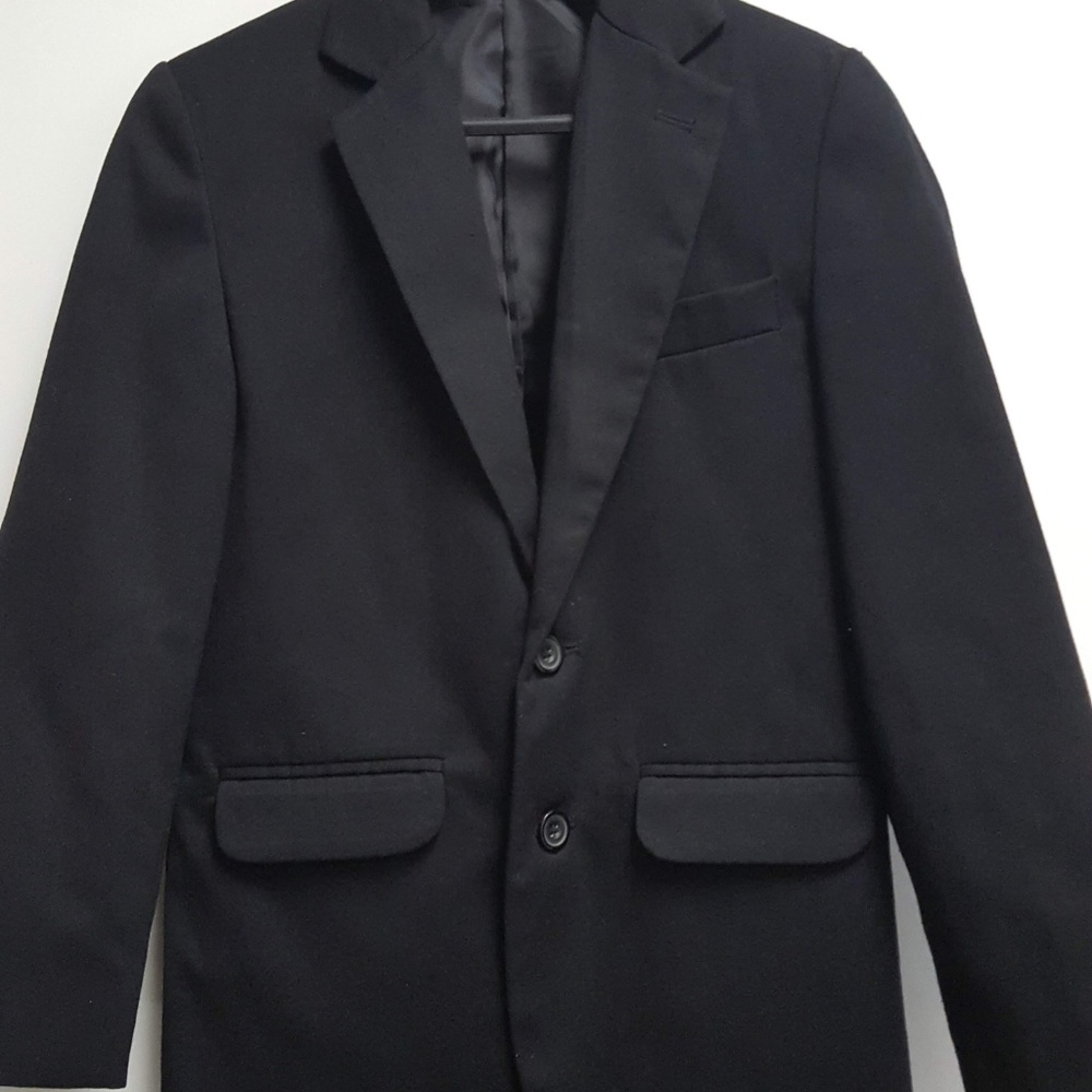 Boys Van Heusen Black Suit Coat Size 10